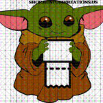Baby Yoda with Toilet paper