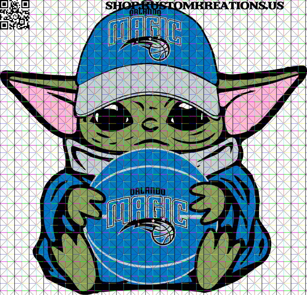 This is a SVG image of Baby Yoda with Orlando Magic Basketball. #BabyYoda, #SVG, #Starwars, #Sublimation, #TheChild, #KustomKreationsus, #png, #disney, #orlandomagic, #nba, #orlando, #magic, #basketball, #downtownorlando, #orlandoflorida, #ucf, #orlandocity, #pennyhardaway, #shaquilleoneal, #aarongordon, #k, #nikolavucevic, #florida, #orlandobarber, #puremagic, #barbering, #barbershopconnect, #orlandofl, #sports, #tracymcgrady, #barberlife, #dwighthoward, #scottskiles, #haircut, #haircuts, #chicagobulls, #horacegrant, #bhfyp ***All copyrights and trademarks of the characters or logos used belong to their respective owners and are not what is being sold. I do not claim ownership over the characters or logos used in this design. You are only paying for MY time to create the SVG image. These items are not licensed products and all images of characters or logos used in the designs are free and not being sold. Please do not share, redistribute or sell the file. ***