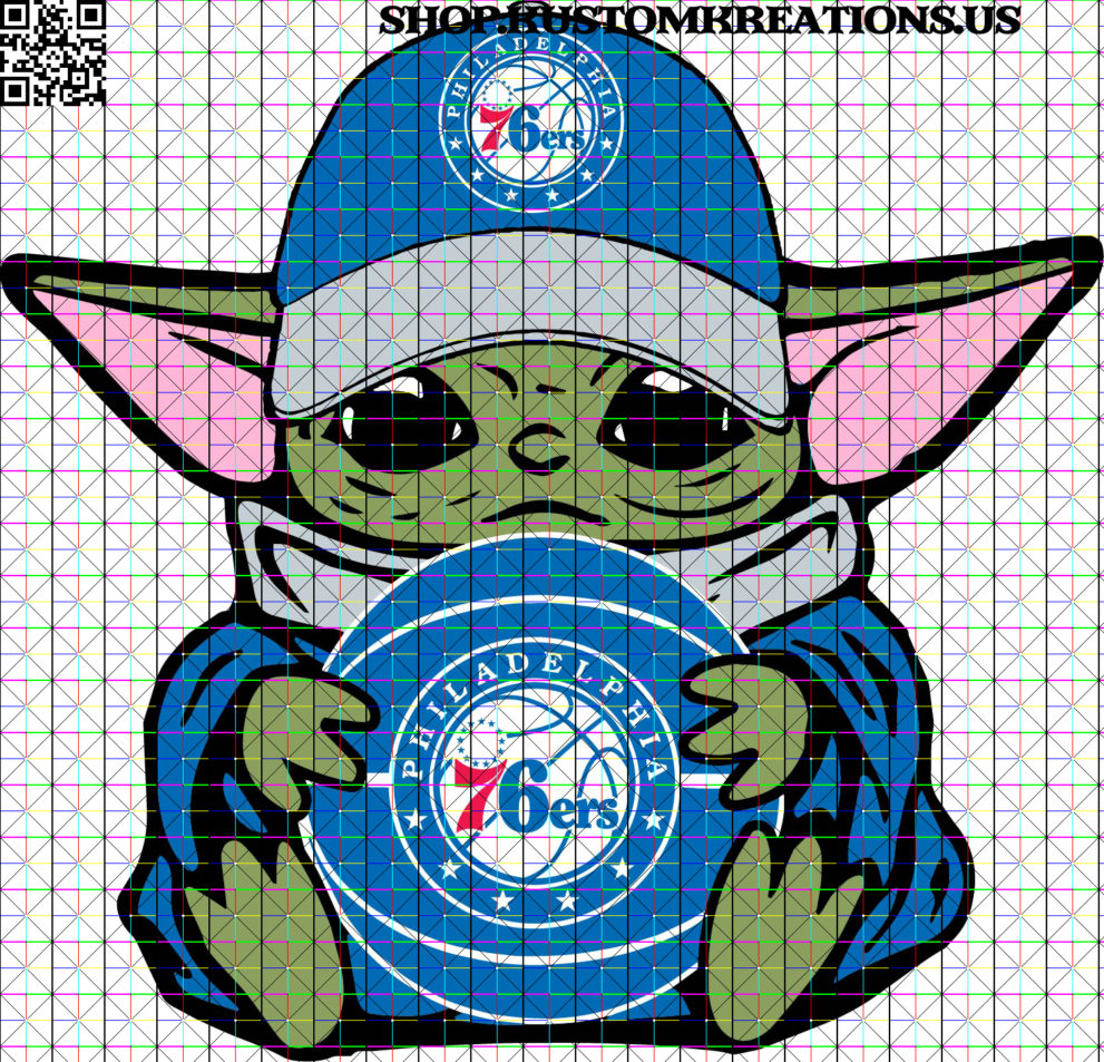 This is a SVG image of Baby Yoda with Philadelphia 76ers Basketball. #BabyYoda, #SVG, #Starwars, #Sublimation, #TheChild, #KustomKreationsus, #png, #disney, #ers, #philadelphia, #nba, #sixers, #basketball, #philly, #bensimmons, #joelembiid, #phillies, #explorepage, #philadelphiasixers, #philadelphiaeagles, #eagles, #philaunite, #sixersnation, #phila, #nfl, #flyeaglesfly, #carsonwentz, #celtics, #alhorford, #news, #explore, #ballislife, #sports, #trusttheprocess, #k, #like, #phillysports, #bhfyp ***All copyrights and trademarks of the characters or logos used belong to their respective owners and are not what is being sold. I do not claim ownership over the characters or logos used in this design. You are only paying for MY time to create the SVG image. These items are not licensed products and all images of characters or logos used in the designs are free and not being sold. Please do not share, redistribute or sell the file. ***
