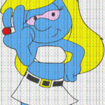 Smurfette smokin