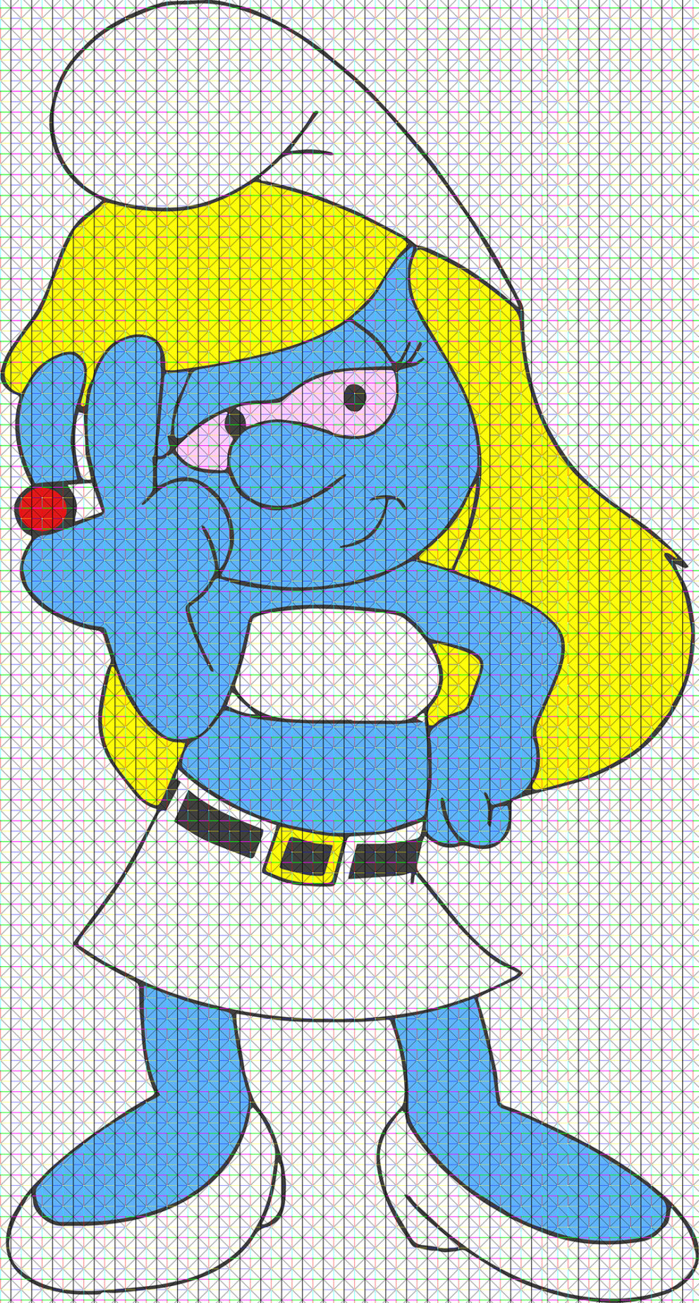 Smurfette smokin