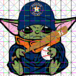 Baby Yoda With Houston Astros Baseball