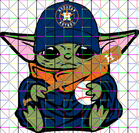 Baby Yoda With Houston Astros Baseball