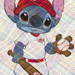 #stitch, #disney, #liloandstitch, #art, #stitchersofinstagram, #MLB, #Reds, #Cincinnati